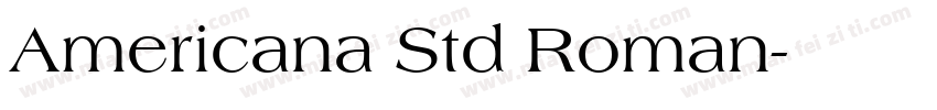 Americana Std Roman字体转换